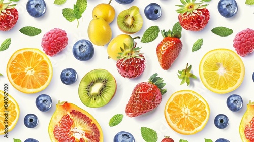 Background of seasonal fresh organic fruit
