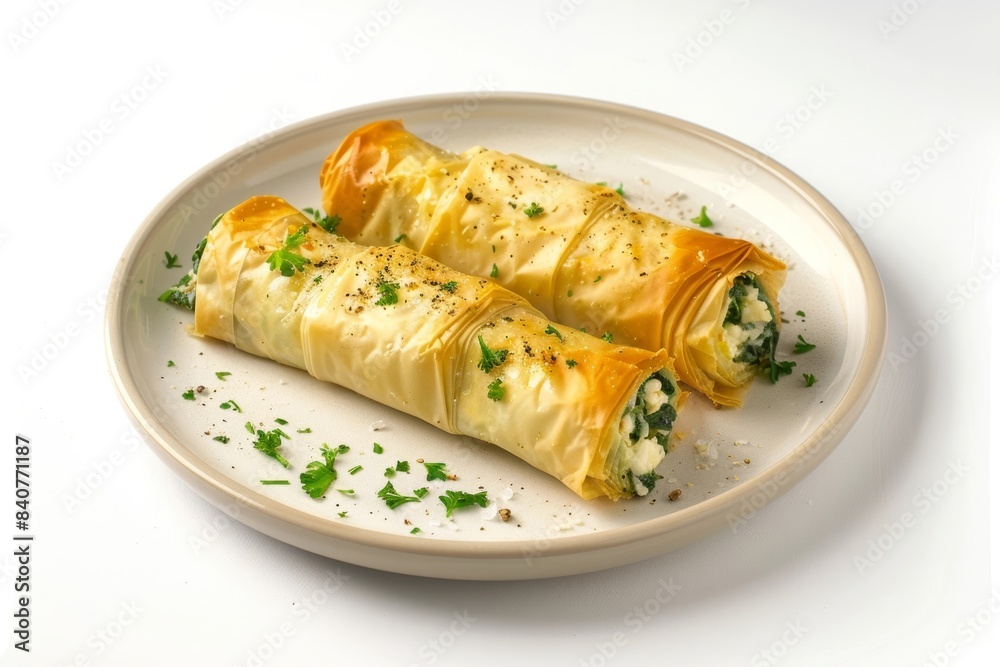 Golden Baked Brie Spanakopita with Fresh Spinach Golden Baked Brie Spanakopita with Fresh Spinach