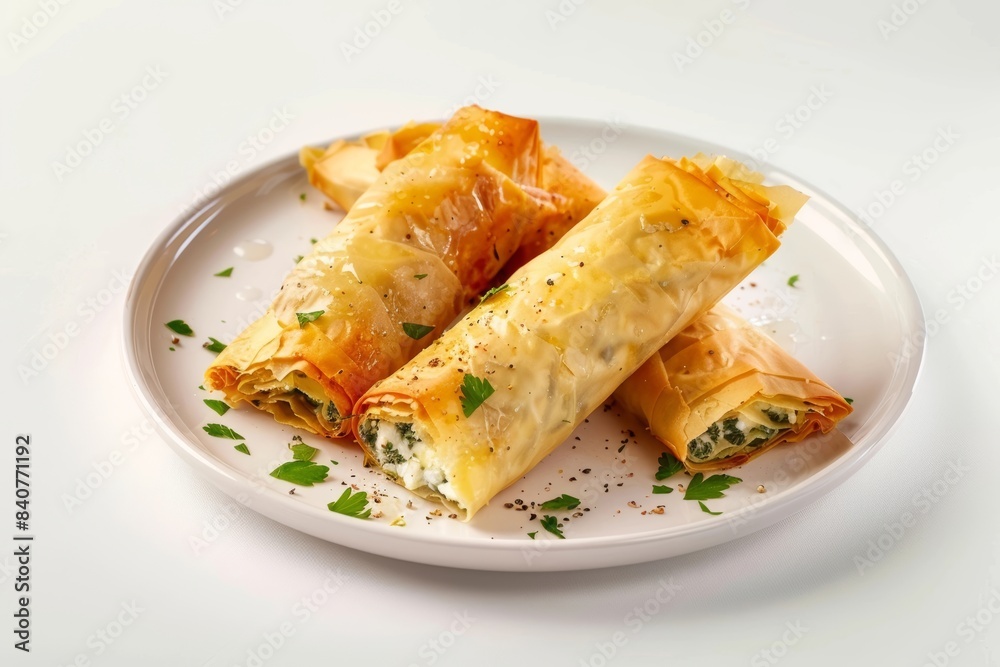 Baked Brie Spanakopita with Fresh Herbs and Garlic Baked Brie Spanakopita with Fresh Herbs and Garlic