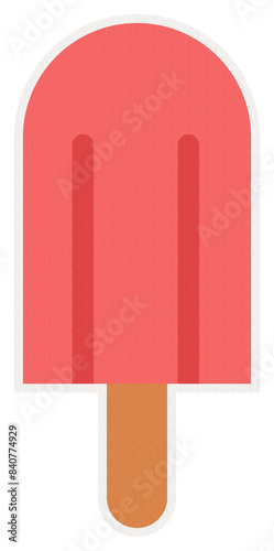 Red popsicle_vector_3D