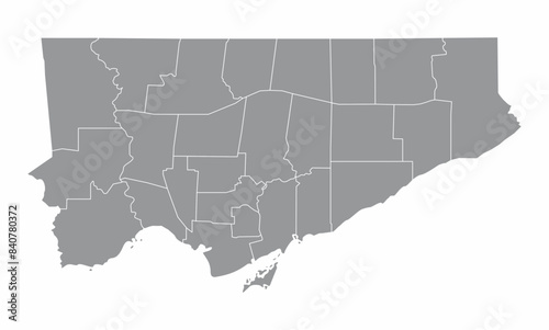 Toronto administrative map