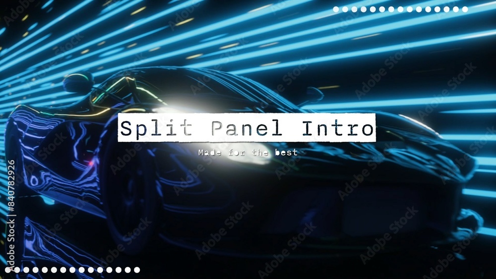 Modern Urban Split Panel Title Intro Opener Stock Template | Adobe Stock