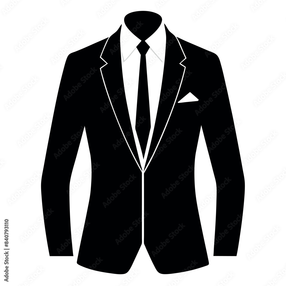 man blazer vector silhouette, modern style blazer, white background man blazer vector silhouette, modern style blazer, white background
