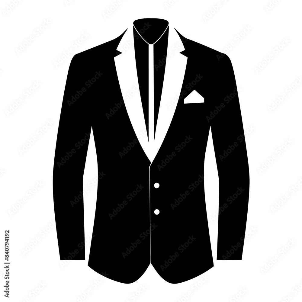 man blazer vector silhouette, modern style blazer, white background man blazer vector silhouette, modern style blazer, white background