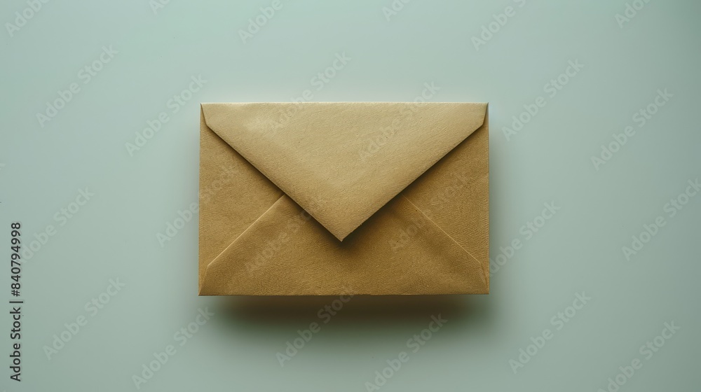 Envelope made of craft paper. AI generated. Envelope made of craft paper. AI generated.