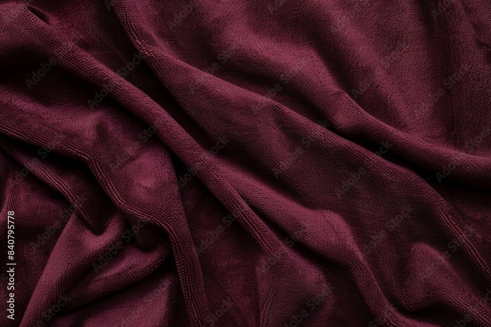 Deep red velvet fabric is draped and folded, creating a luxurious and elegant background with a soft texture. The rich color and texture of the velvet add depth and sophistication to the image Deep red velvet fabric is draped and folded, creating a luxurious and elegant background with a soft texture. The rich color and texture of the velvet add depth and sophistication to the image