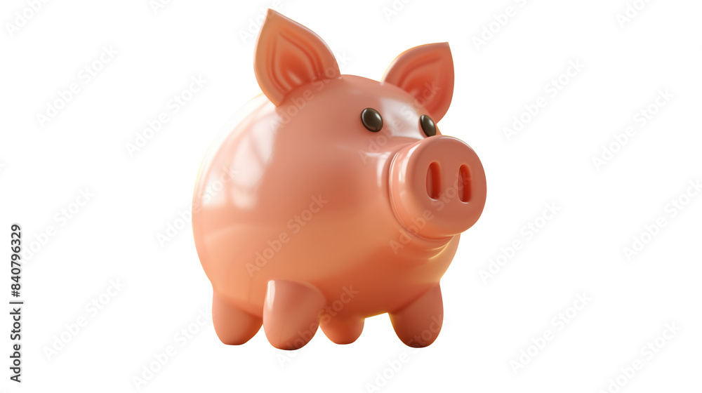 Fototapeta premium 3D piggy bank icon