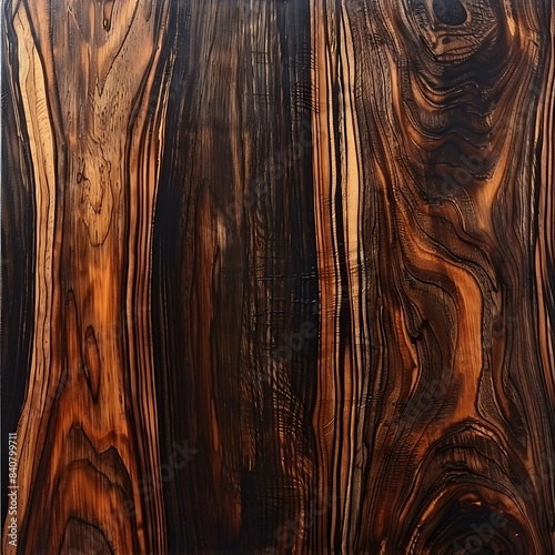 Close-up of Rosewood Wood Grain Texture