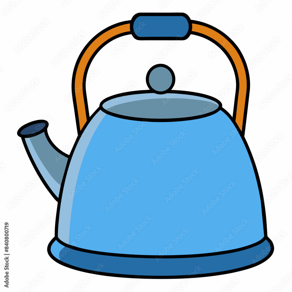 Obraz premium Kettle cartoon vector clipart Illustration