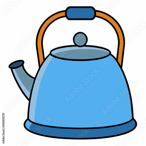 Kettle cartoon vector clipart Illustration