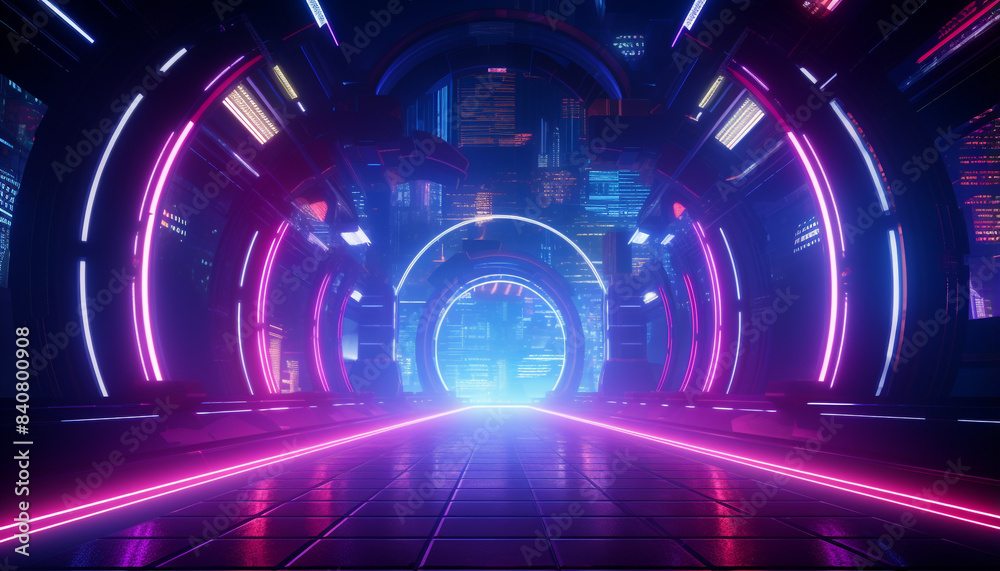 Neon cyber punk light background concept Neon cyber punk light background concept