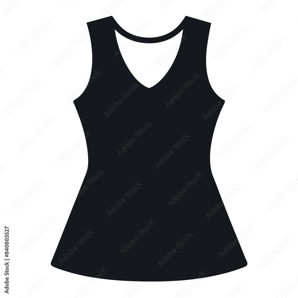 stylish ladies sleeveless mockup vector silhouette, white background stylish ladies sleeveless mockup vector silhouette, white background