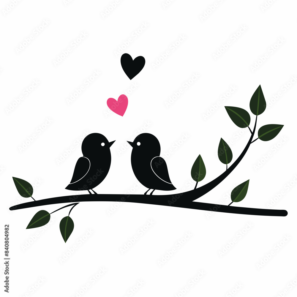 two birds on a branch two birds on a branch