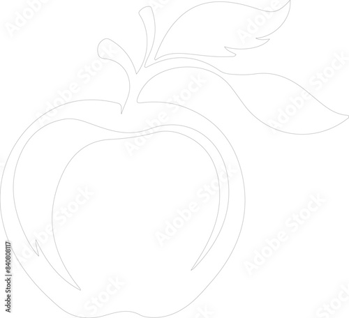 nectarine outline