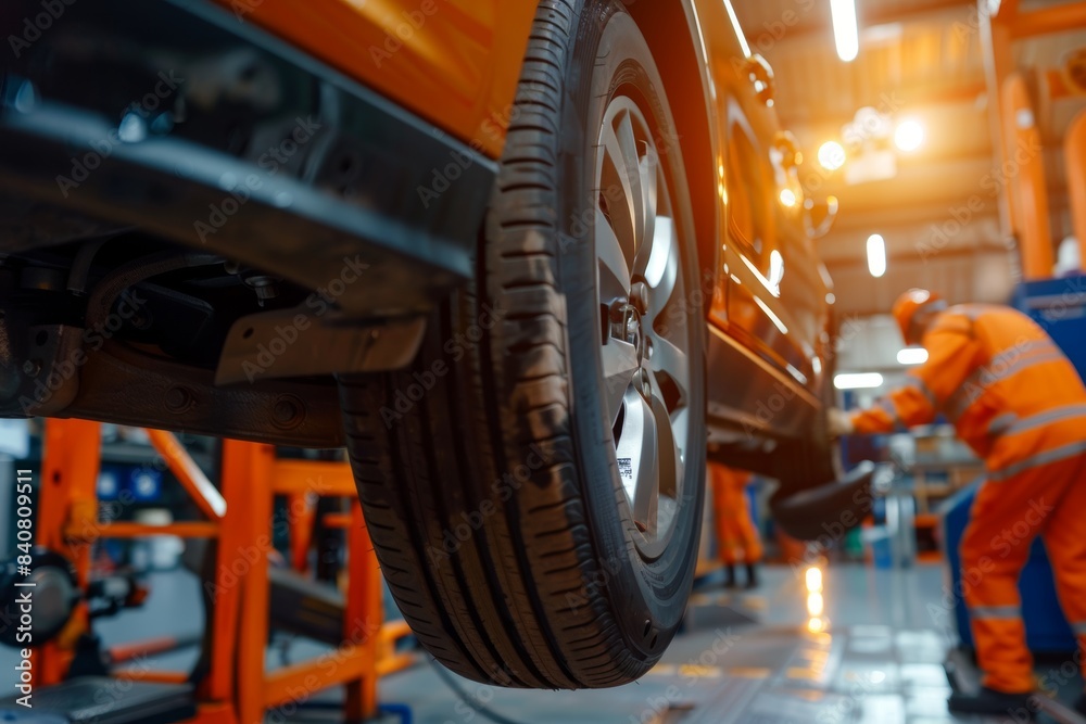 custom made wallpaper toronto digitalMechanic Changing Car Tire Using Professional Tools in Auto Repair Shop