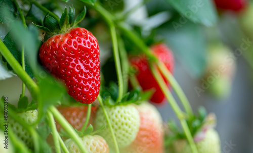 strawberry planted in grow bags
