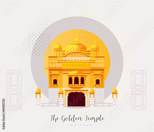 The Golden Temple - Amritsar - Stock Illustration