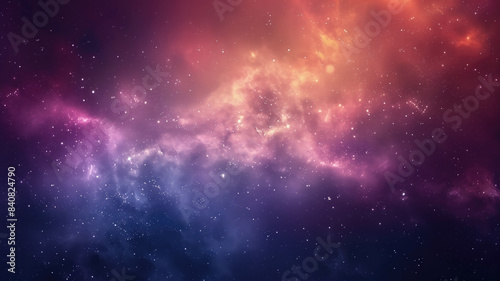 Colorful space galaxy cloud nebula Stary night cosmos.generative.ai