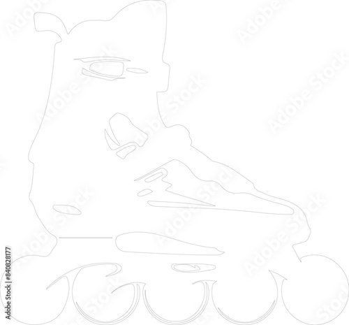 inline skates outline