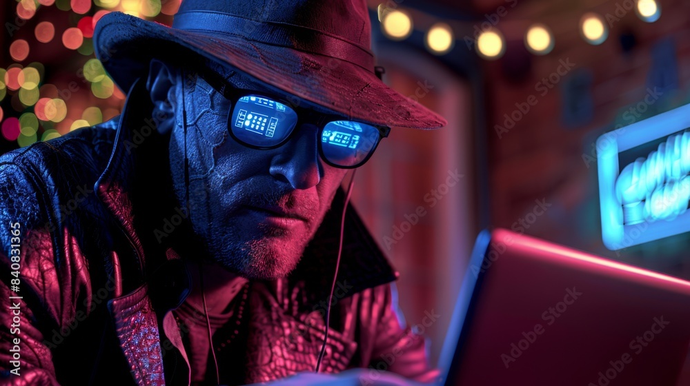 Illustrate a cybercriminal launching a ransomware attack on a major corporation, encrypting sensitive data and demanding payment for its release. Illustrate a cybercriminal launching a ransomware attack on a major corporation, encrypting sensitive data and demanding payment for its release.