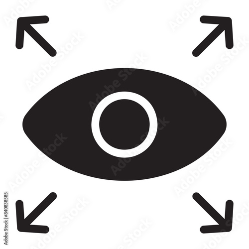shared vision glyph icon