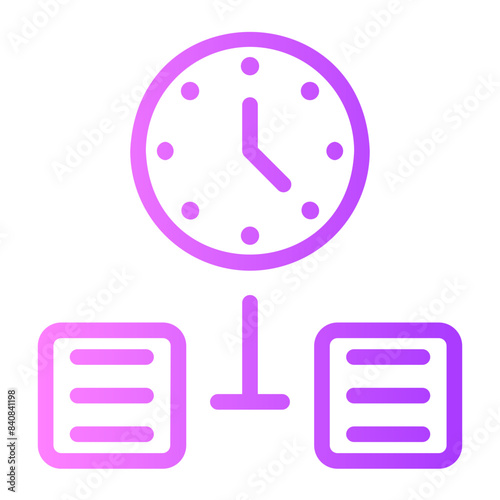 timing gradient icon