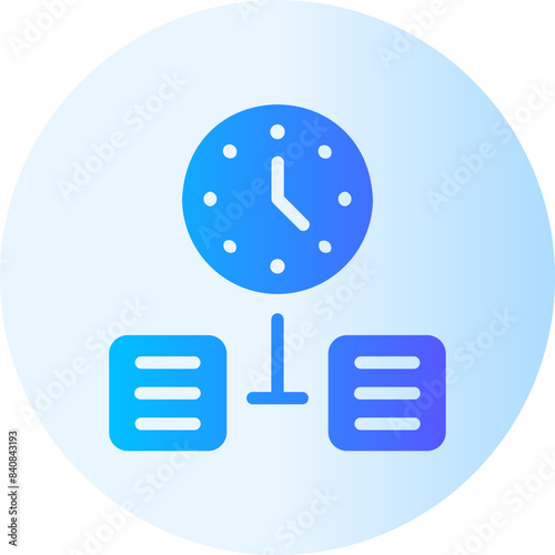 timing gradient icon