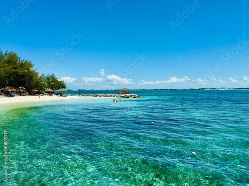 The beach at The Royal Bahamian Sandals Resort in Nassau, Bahamas. photo