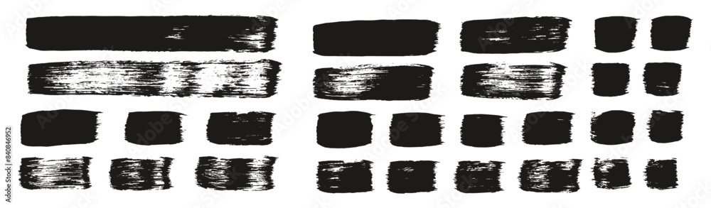Hand Drawn Flat Paint Brush Thick Straight Lines High Detail Abstract Vector Background MEGA Set Hand Drawn Flat Paint Brush Thick Straight Lines High Detail Abstract Vector Background MEGA Set