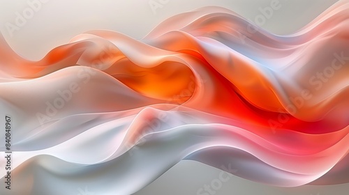 Wallpaper Mural Abstract Orange And White Fabric Background Torontodigital.ca