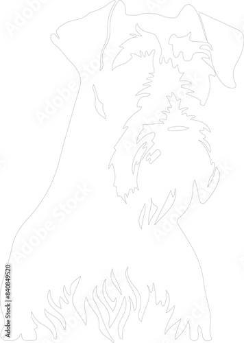 Airedale Terrier outline