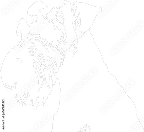 Airedale Terrier outline