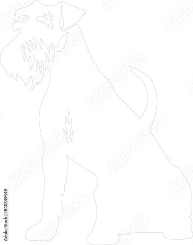 Airedale Terrier outline