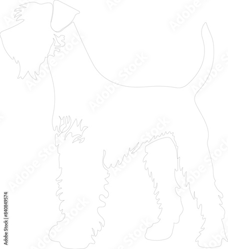 Airedale Terrier outline