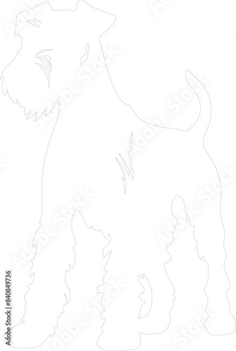 Airedale Terrier outline