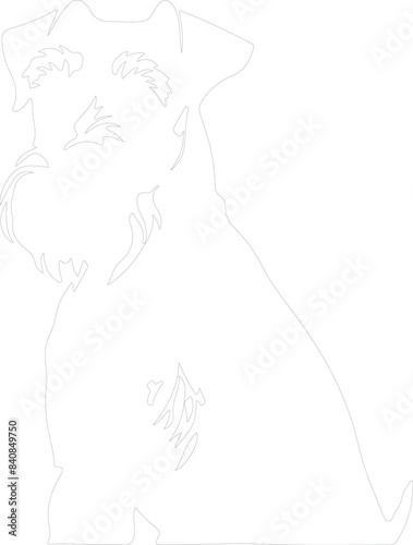 Airedale Terrier outline