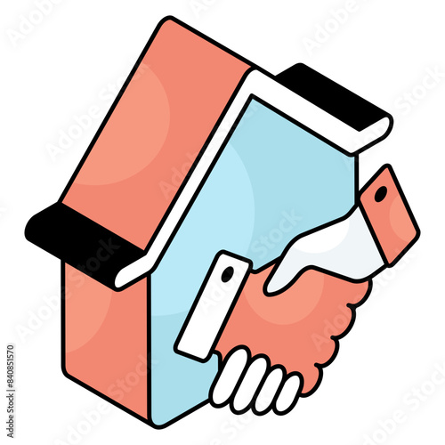 Premium download icon of home deal