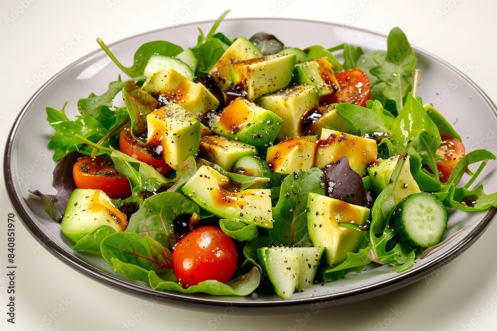 Crisp Café Salad with Tangy Balsamic Vinegar Dressing Crisp Café Salad with Tangy Balsamic Vinegar Dressing