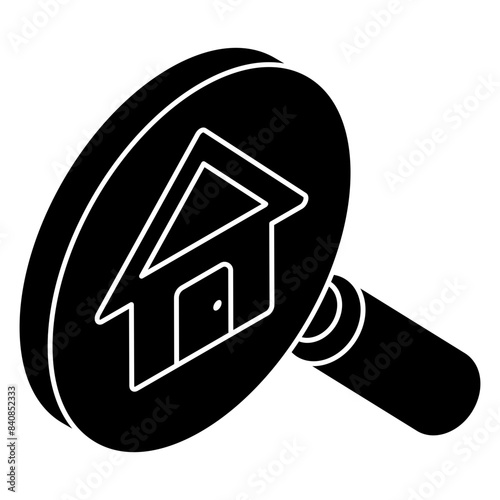 Editable design icon of home building 