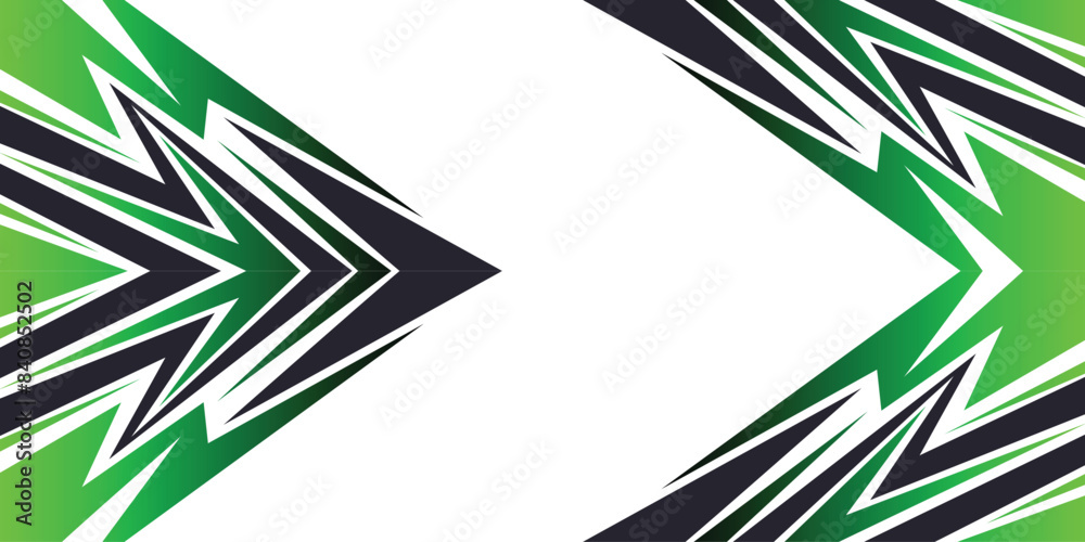 Abstract background with reflective gredient arrow pattern with copy space