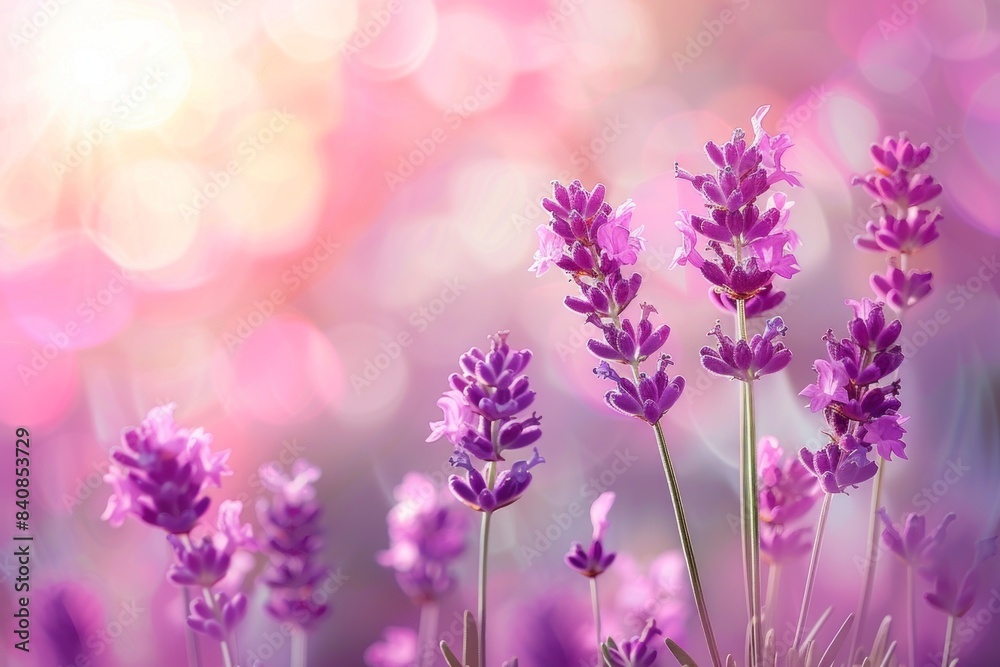 A cluster of delicate purple flowers bloom among the lush green grass in a beautiful natural setting.