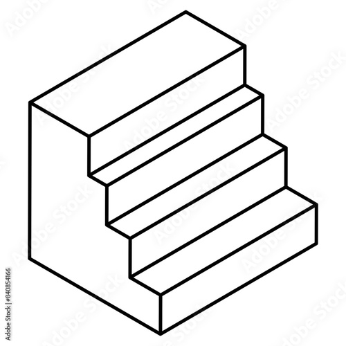 Creative design icon of stairs