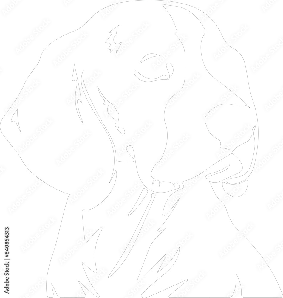 Beagle outline Beagle outline