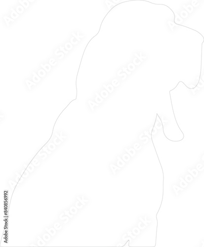 Bloodhound outline