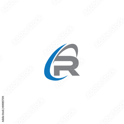 CR letters logo monogram, CR logo . letter c r logo design . creative and modern logo design. Initial CR logo design. vector letter logo illustration