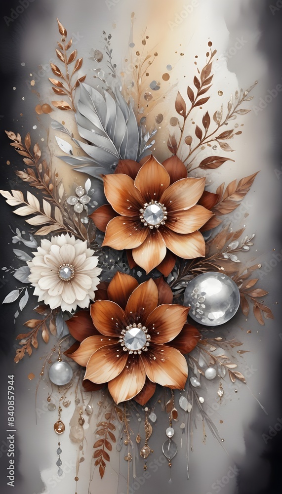 3d digital decorative floral wallpaper 3d digital decorative floral wallpaper