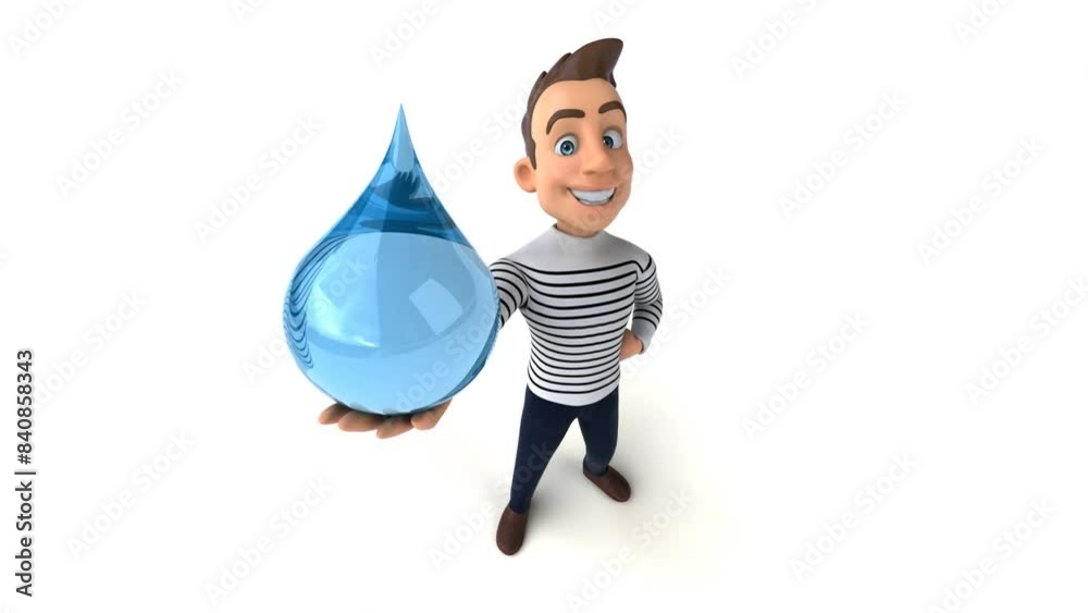 Fun 3D cartoon man with alpha channel Fun 3D cartoon man with alpha channel