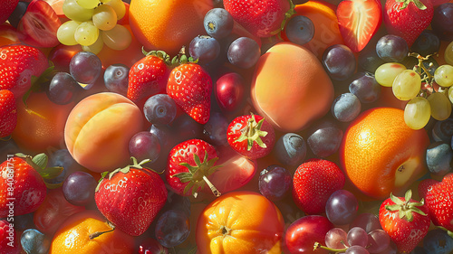 summer fruits on background  delicious fruits on colored background  background of summer fruits  fruits banner