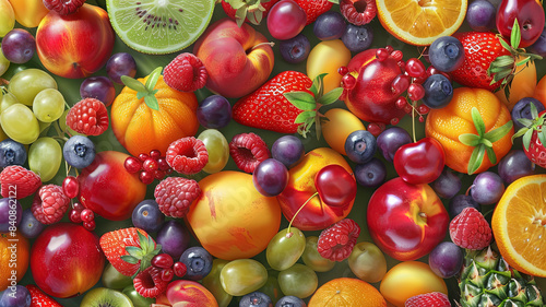 summer fruits on background  delicious fruits on colored background  background of summer fruits  fruits banner