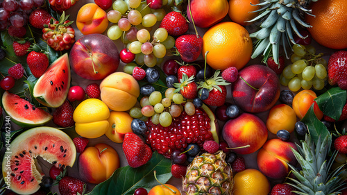 summer fruits on background  delicious fruits on colored background  background of summer fruits  fruits banner